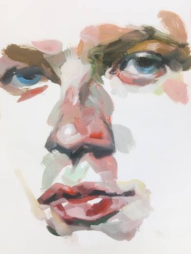 Print of Expressionism Portrait Paintings by Paolo Pagani