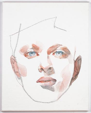 Print of Minimalism Portrait Paintings by Paolo Pagani