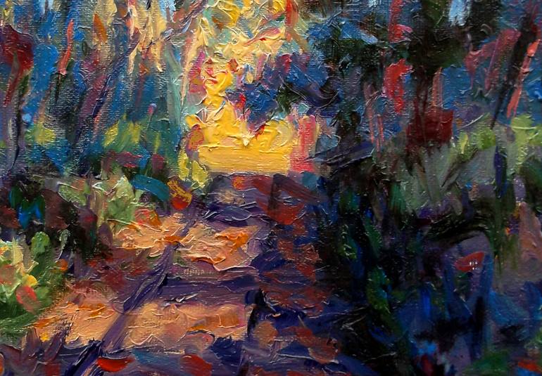Original Abstract Expressionism Landscape Painting by Allen Jones