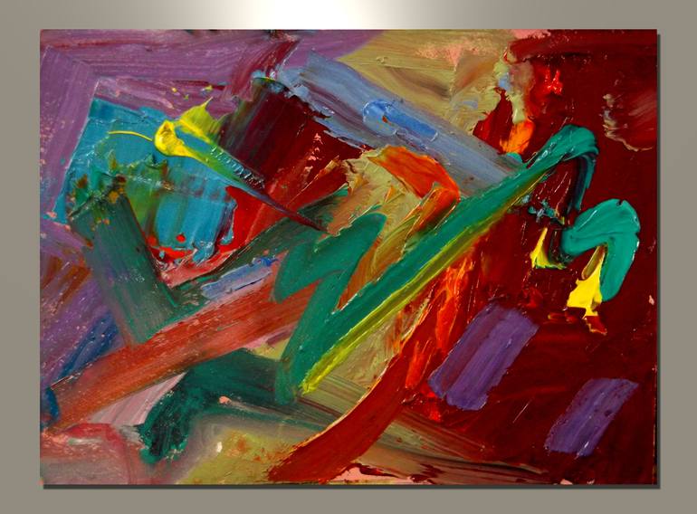 Original Abstract Expressionism Abstract Painting by Allen Jones