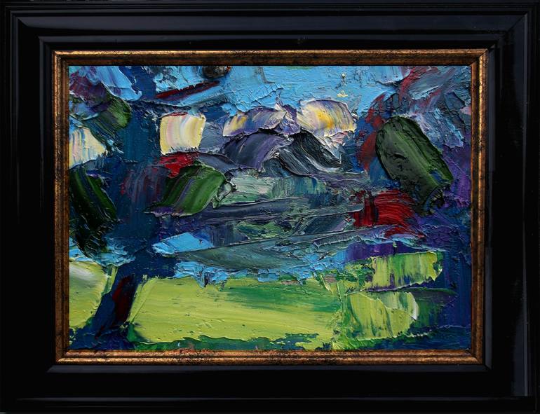 Original Abstract Expressionism Landscape Painting by Allen Jones