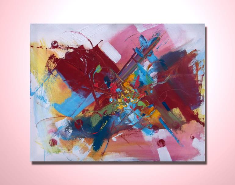 Original Abstract Expressionism Abstract Painting by Allen Jones