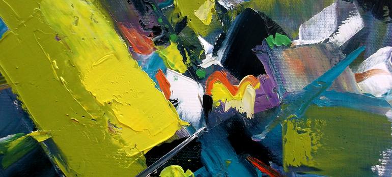 Original Abstract Expressionism Abstract Painting by Allen Jones