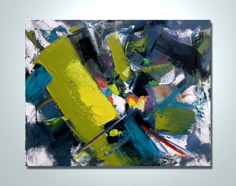 Original Abstract Expressionism Abstract Painting by Allen Jones