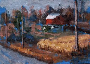 Original Abstract Expressionism Rural life Paintings by Allen Jones