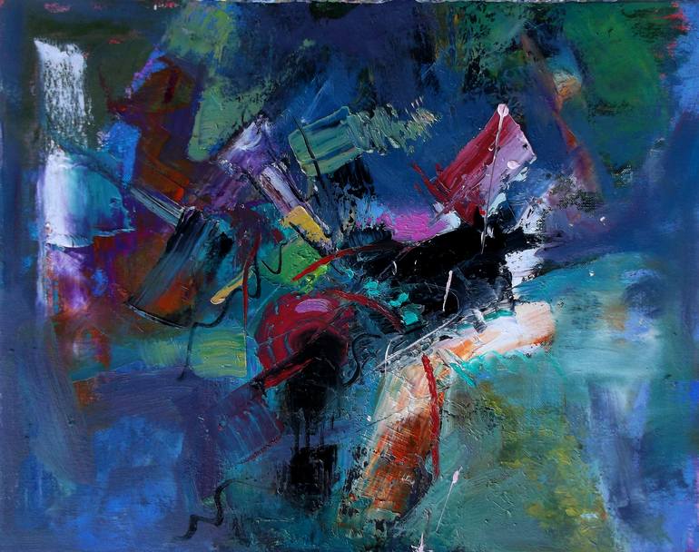 Original Abstract Painting by Allen Jones