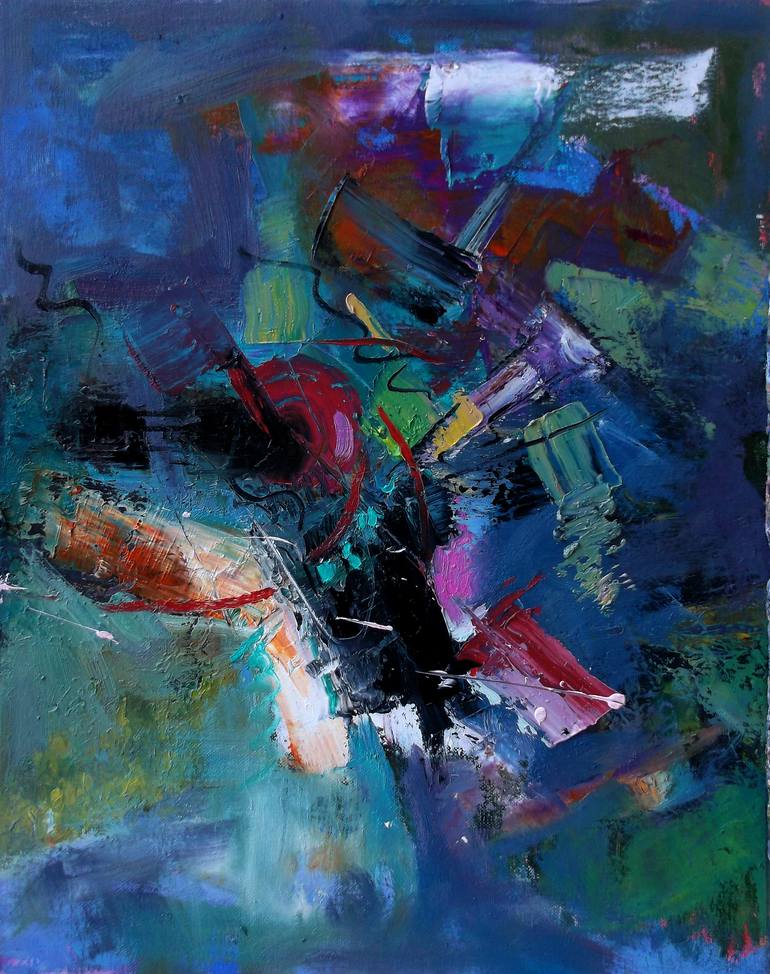 Original Abstract Expressionism Abstract Painting by Allen Jones