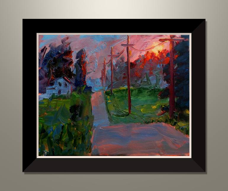 Original Abstract Expressionism Landscape Painting by Allen Jones