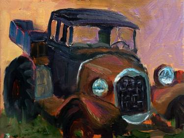 Original Expressionism Automobile Paintings by Allen Jones