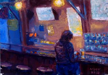 Print of Expressionism Interiors Paintings by Allen Jones