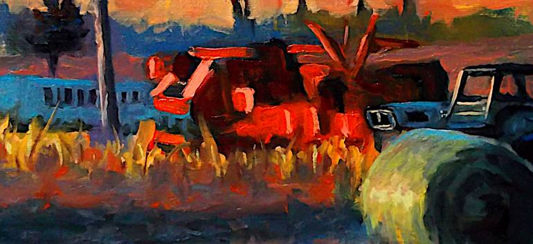 Original Abstract Expressionism Landscape Painting by Allen Jones