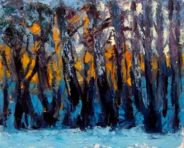 Original Abstract Expressionism Landscape Paintings by Allen Jones