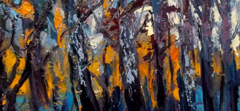 Original Abstract Expressionism Landscape Painting by Allen Jones