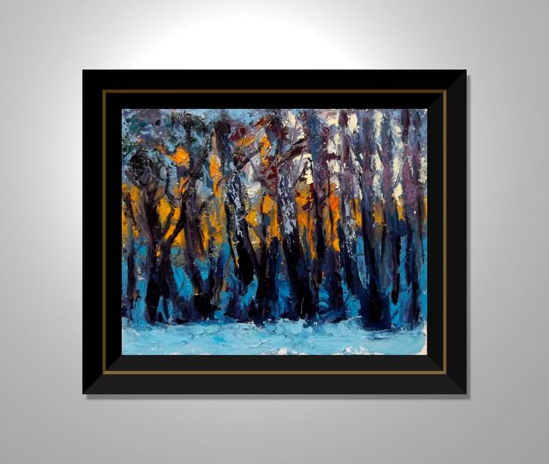 Original Abstract Expressionism Landscape Painting by Allen Jones