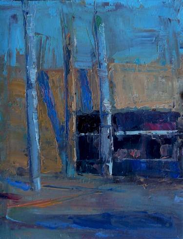 Original Abstract Expressionism Cities Paintings by Allen Jones