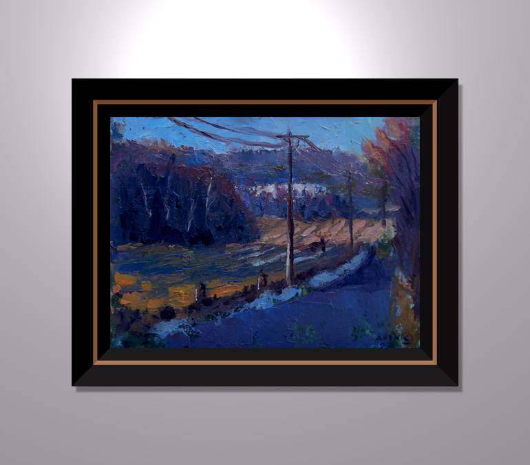 Original Abstract Expressionism Landscape Painting by Allen Jones