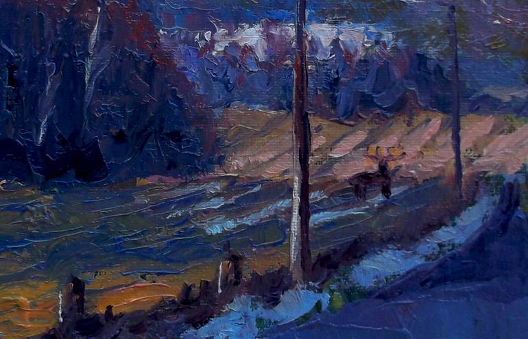 Original Abstract Expressionism Landscape Painting by Allen Jones