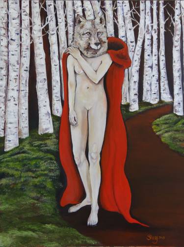 Print of Surrealism Nude Paintings by Cheryl May