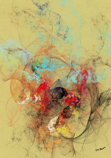 Original Abstract Expressionism Abstract Mixed Media by David Lane