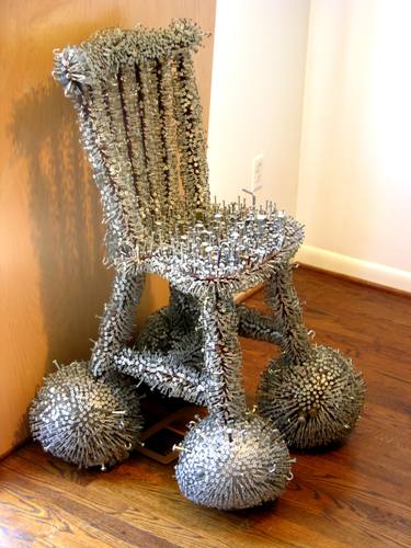 Silver Poodle Chair thumb