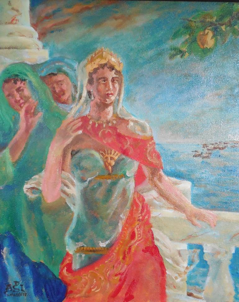 Original Modernism People Painting by Daniel Anthony Ignatius 