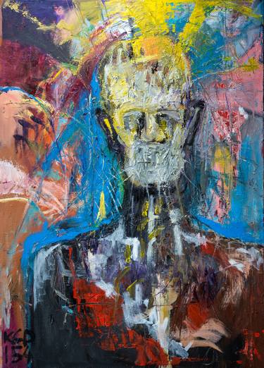 Original Expressionism People Paintings by Konstantinos Koufogiorgos