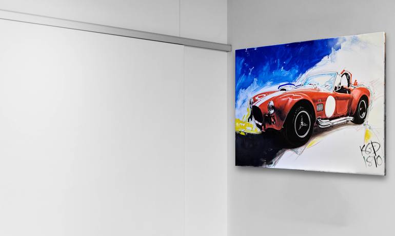 Original Pop Art Car Painting by Konstantinos Koufogiorgos