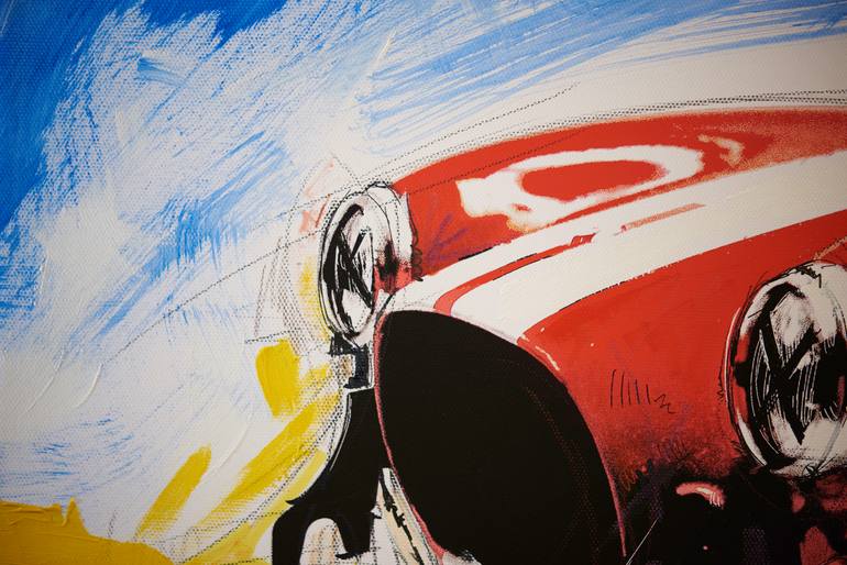 Original Pop Art Car Painting by Konstantinos Koufogiorgos