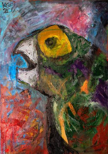 Original Expressionism Animal Paintings by Konstantinos Koufogiorgos