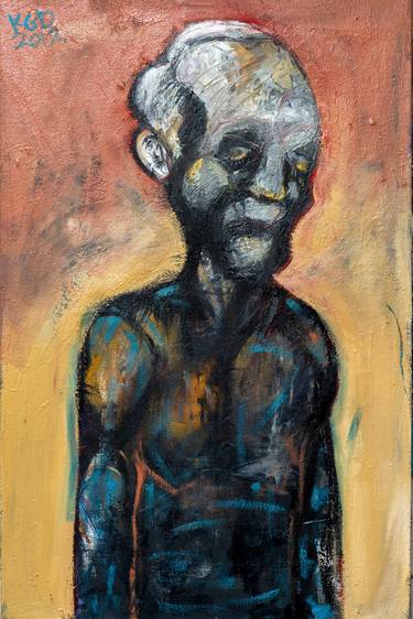 Original Expressionism People Paintings by Konstantinos Koufogiorgos