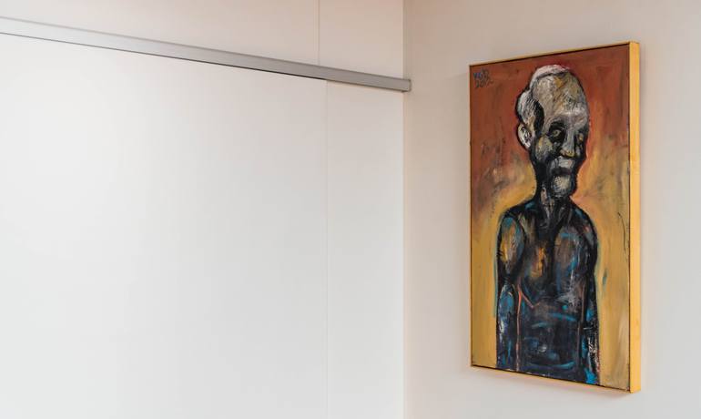 Original Expressionism People Painting by Konstantinos Koufogiorgos