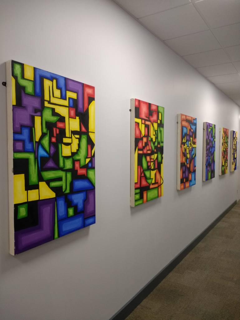 Original Conceptual Abstract Painting by Matt O'Donovan