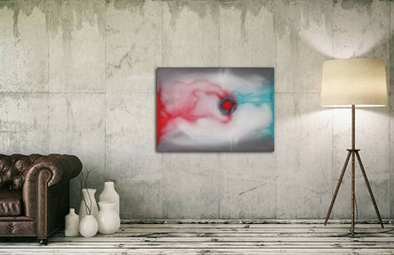 Original Conceptual Abstract Painting by Guido Pierandrei