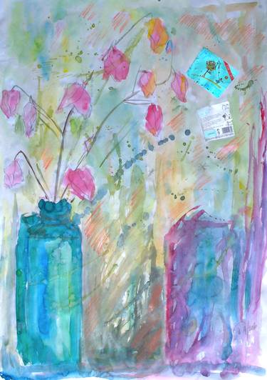 Print of Impressionism Still Life Paintings by Terhi Toropainen