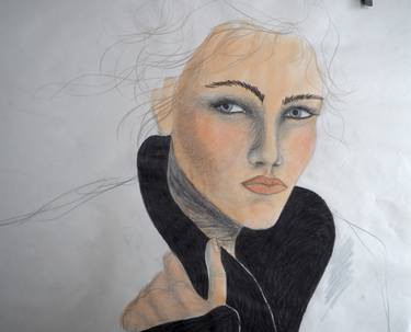 Original Figurative Women Drawings by Terhi Toropainen