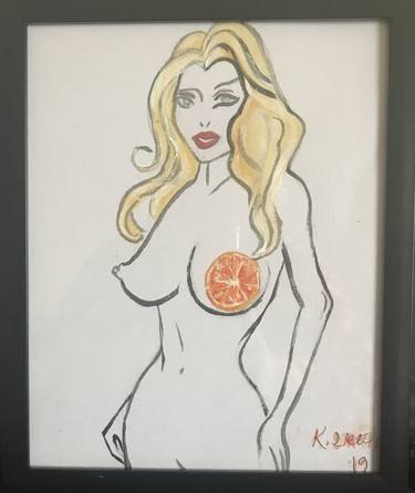 Print of Figurative Nude Paintings by Karen Diakite