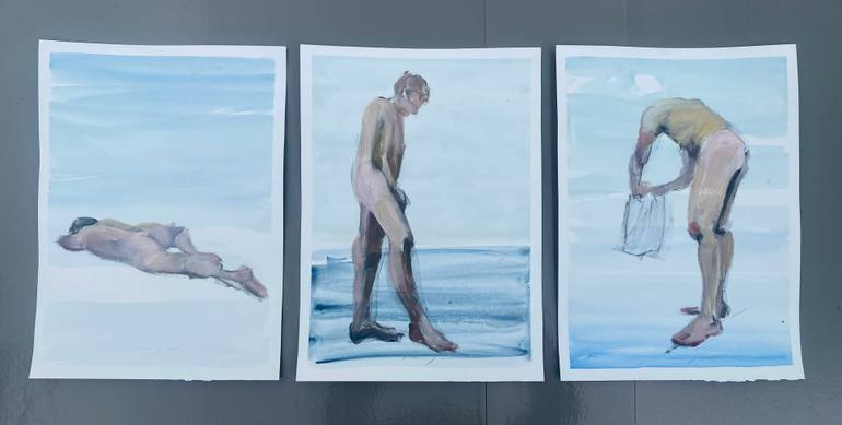 Original Contemporary Nude Painting by Inge Koetzier Van Hooff