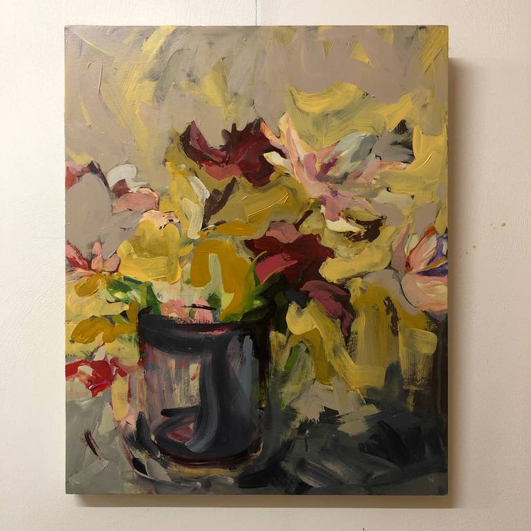 Original Abstract Expressionism Nature Painting by Inge Koetzier Van Hooff