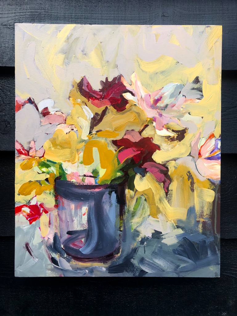 Original Abstract Expressionism Nature Painting by Inge Koetzier Van Hooff