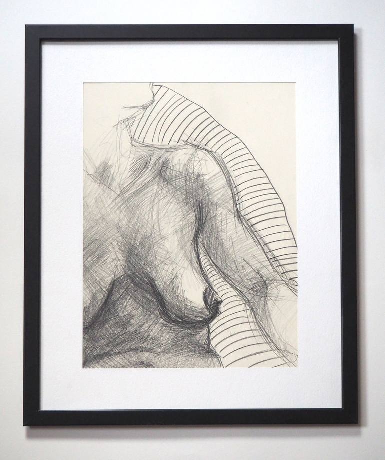 Original Figurative Erotic Drawing by Natalia Rozmus - Esparza