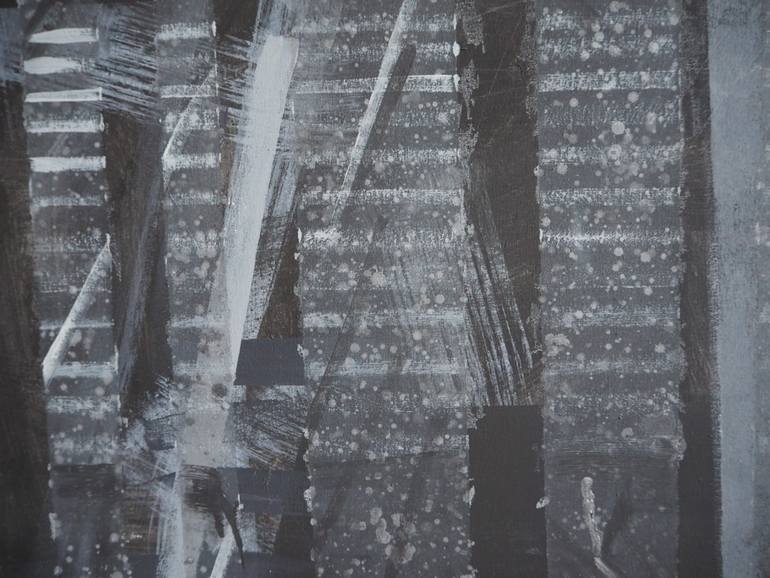 Original Abstract Architecture Painting by Natalia Rozmus - Esparza