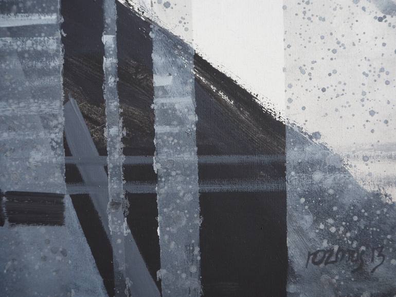 Original Abstract Architecture Painting by Natalia Rozmus - Esparza