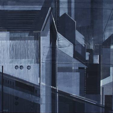 Print of Abstract Architecture Paintings by Natalia Rozmus - Esparza