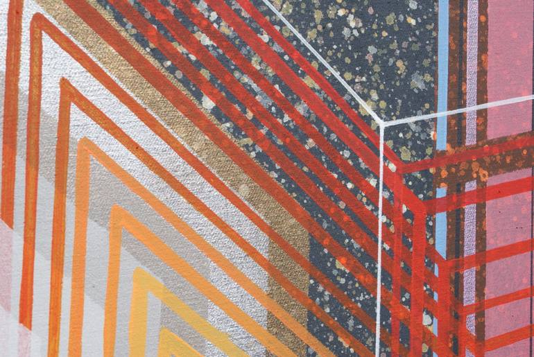 Original Art Deco Abstract Painting by Natalia Rozmus - Esparza