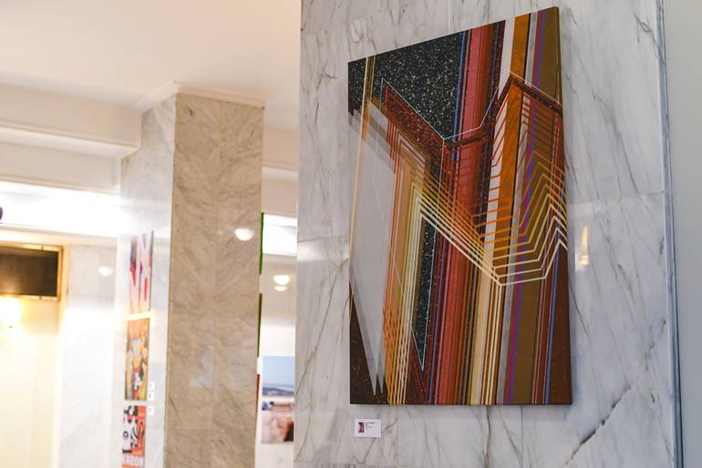 Original Art Deco Abstract Painting by Natalia Rozmus - Esparza