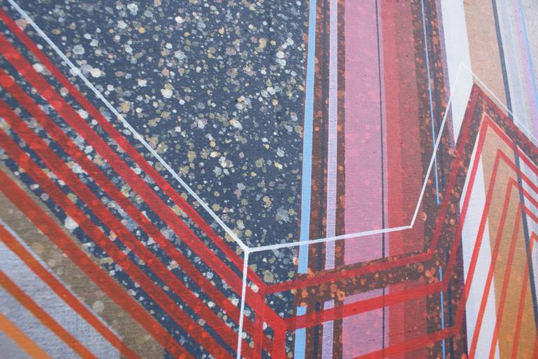 Original Art Deco Abstract Painting by Natalia Rozmus - Esparza