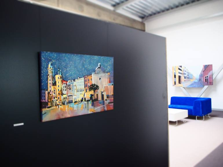 Original Impressionism Architecture Painting by Natalia Rozmus - Esparza