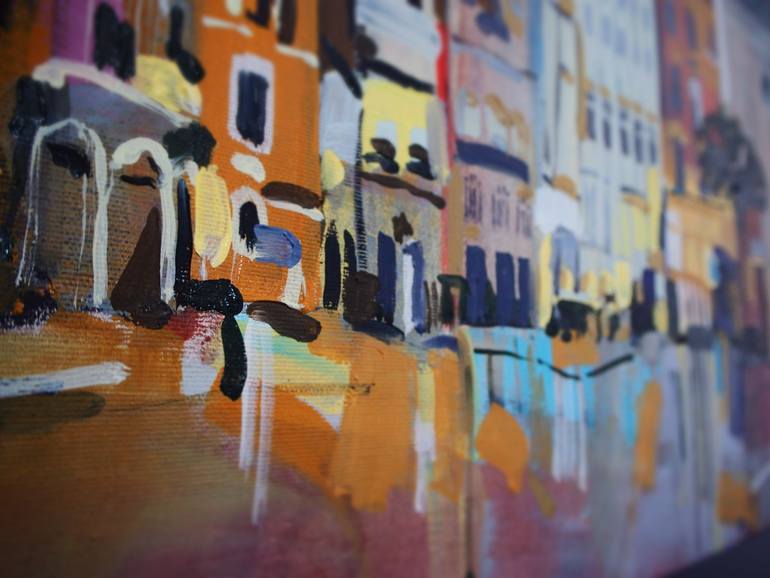 Original Impressionism Architecture Painting by Natalia Rozmus - Esparza
