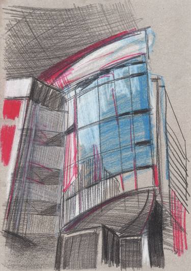 Print of Impressionism Architecture Drawings by Natalia Rozmus - Esparza
