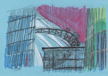Print of Abstract Expressionism Architecture Drawings by Natalia Rozmus - Esparza